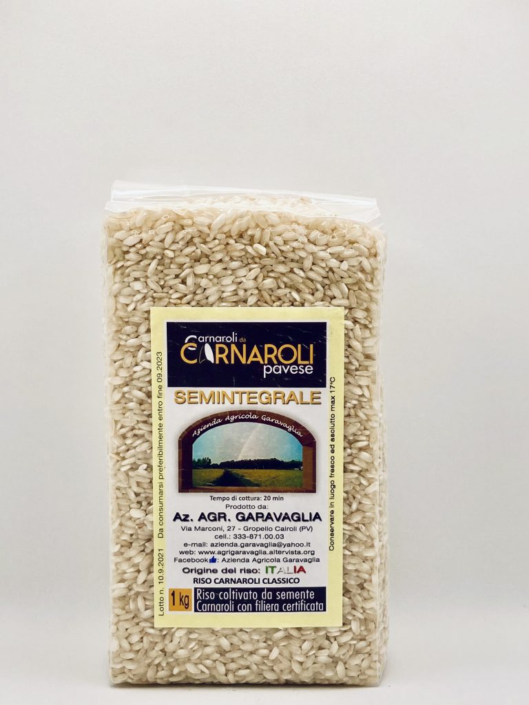Riso Carnaroli Classico SEMINTEGRALE Azienda Agricola Garavaglia